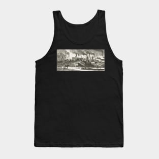 The Black Country, 19th century view of Oldbury, West Midlands, industrial revolution Tank Top